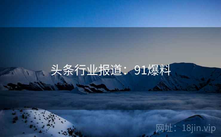 头条行业报道：91爆料