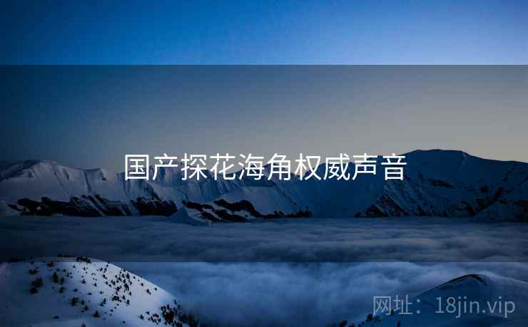国产探花海角权威声音